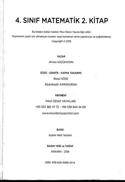 MATEMATİK 2. KİTAP Vega Efsanesi