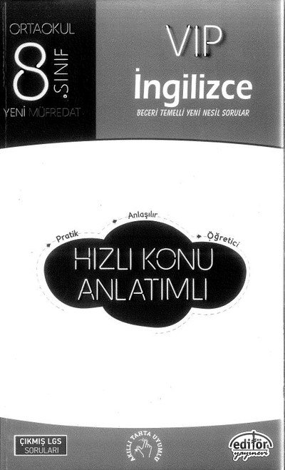 VIP İNGİLZİCE HIZLI KONU ANLATIMLI