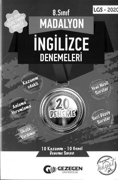 MADALYON İNGİLİZCE DENEMELERİ 20 DENEME Vega Efsanesi