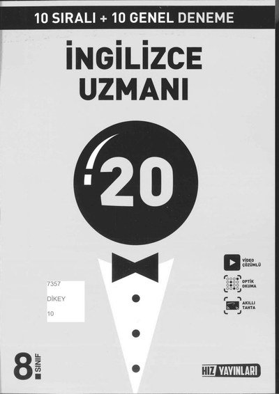 20 DENEME İNGİLZİCE UZMANI Vega Efsanesi