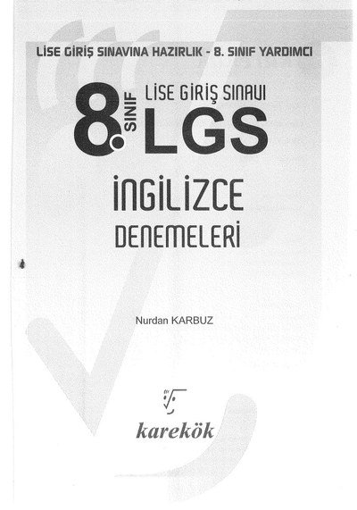 LGS İNGİLİZCE DENEMELERİ