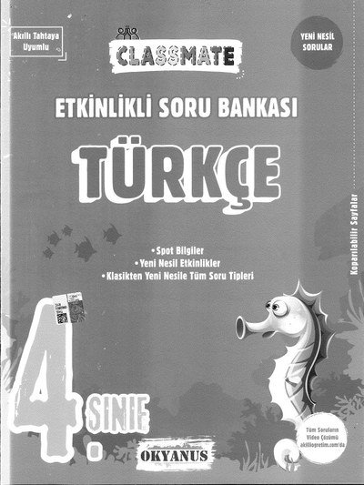 CLASSMATE TÜRKÇE SORU BANKASI Vega Efsanesi