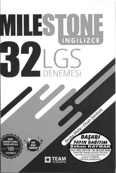 MILESTONE İNGİLİZCE 32 LGS DENEMESİ Vega Efsanesi