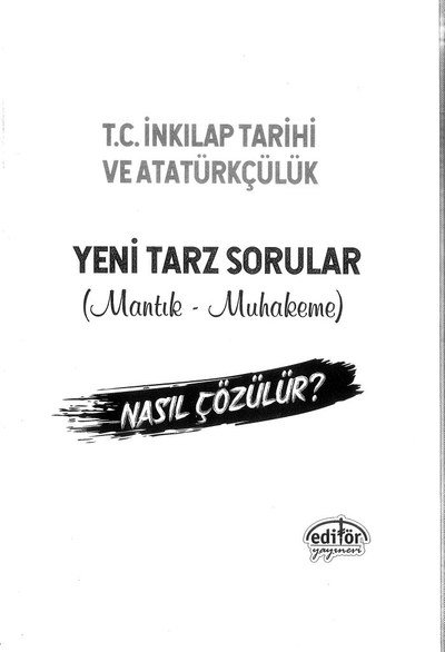 T.C. İNKILAP TARİHİ VE ATATÜRKÇÜLÜK YENİ TARZ SORULAR Vega Efsanesi