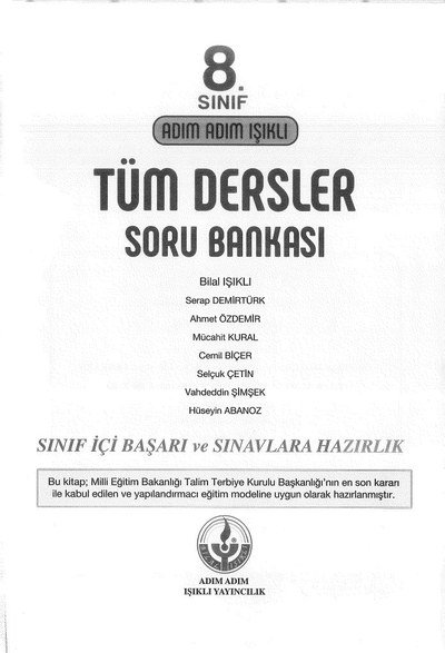 ADIM ADIM IŞIKLI TÜM DERSLER SORU BANKASI Vega Efsanesi