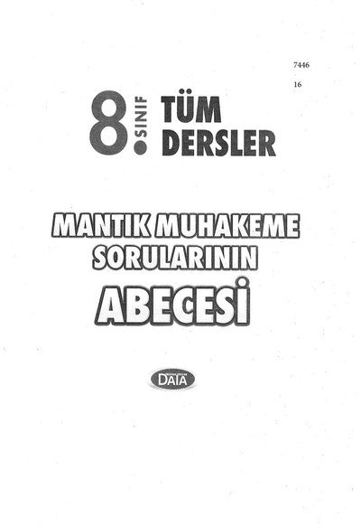 TÜM DERSLER MANTIK MUHAKEME SORULARININ ABECESİ