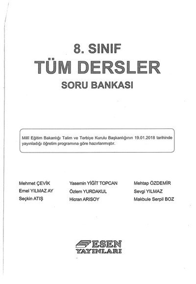 TÜM DERSLER SORU BANKASI Vega Efsanesi