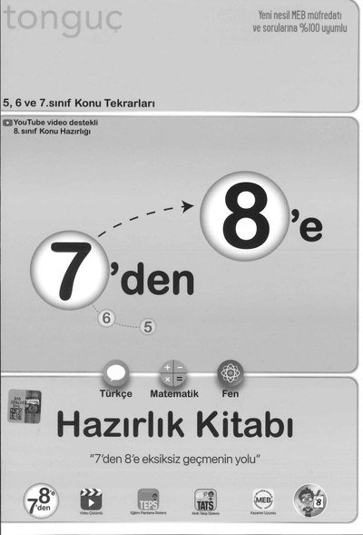 7'DEN 8'Ê HAZIRLIK KİTABI TÜRKÇE MATEMATİK FEN BİLİMLERİ Vega Efsanesi