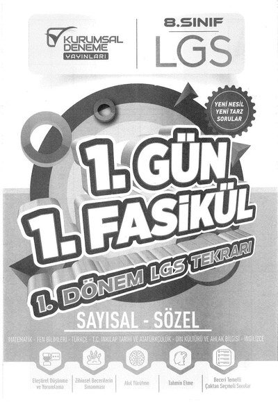 1. GÜN 1. FASİKÜL 1.DÖNEM LGS TEKRARI SAYISAL - SÖZEL Vega Efsanesi