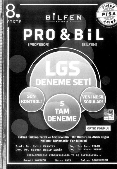 PRO & BİL LGS DENEME SETİ 5 TAM DENEME Vega Efsanesi