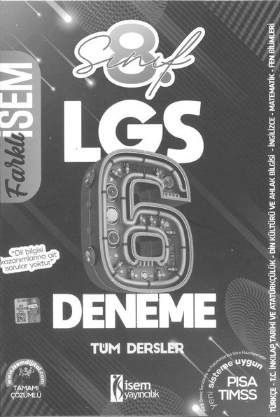 LGS 6 DENEME TÜM DERSLER Vega Efsanesi
