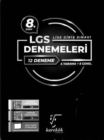 LGS DENEMELERİ 12 DENEME Vega Efsanesi
