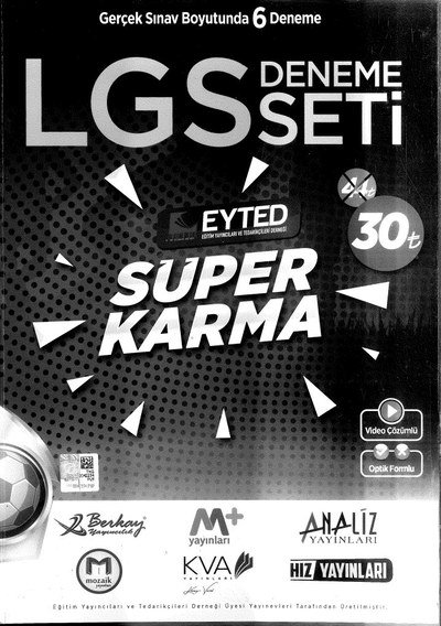 LGS DENEME SETİ SÜPER KARMA EYTED 6 DENEME