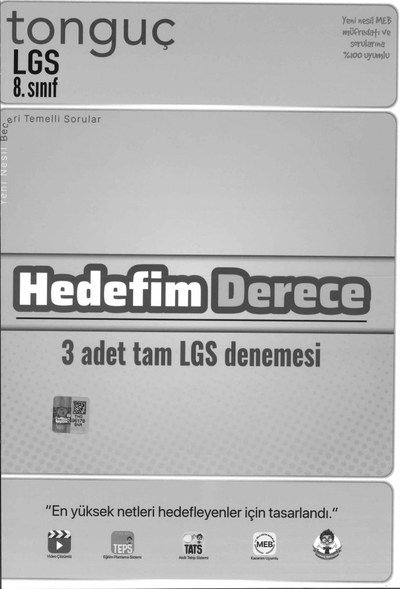 LGS HEDEFİM DERECE 3 ADET TAM LGS DENEMESİ Vega Efsanesi