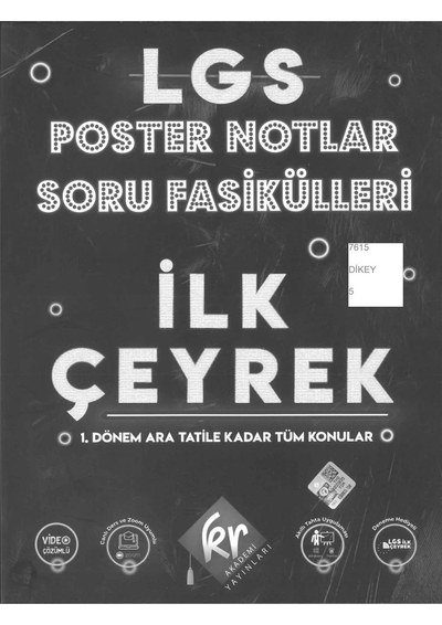 LGS POSTER NOTLAR SORU FASİKÜLLERİ İLK ÇEYREK Vega Efsanesi