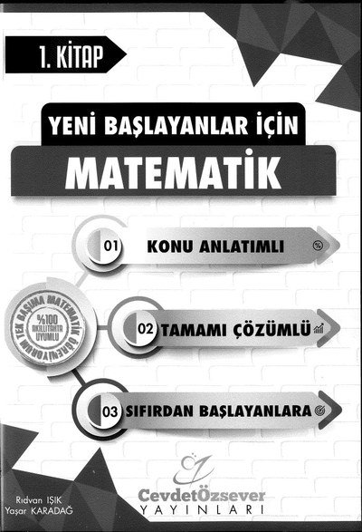 YENİ BAŞLAYANLAR İÇİN MATEMATİK KONU ANLATIMLI 1. KİTAP Vega Efsanesi