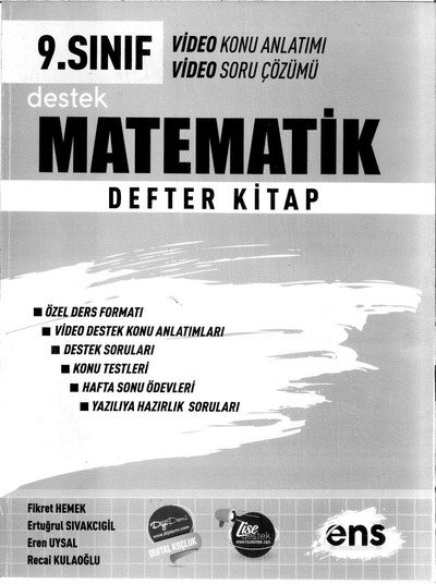 MATEMATİK DEFTER KİTAP KONU ANLATIMI Vega Efsanesi