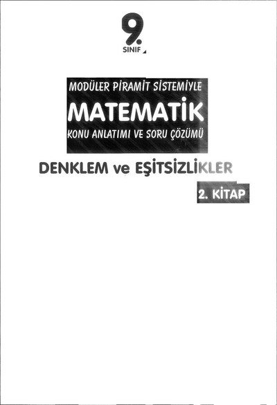 MODÜLER PİRAMİT SİSTEMİYLE MATEMATİK KONU ANLATIMI VE SORU ÇÖZÜMÜ 2. KİTAP