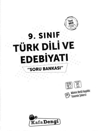 TÜRK DİLİ VE EDEBİYATI SORU BANKASI