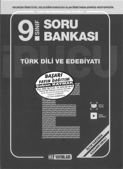 TÜRK DİLİ VE EDEBİYATI SORU BANKASI Vega Efsanesi