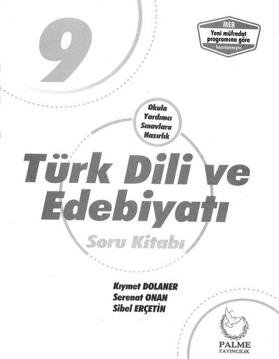 TÜRK DİLİ VE EDEBİYATI SORU KİTABI