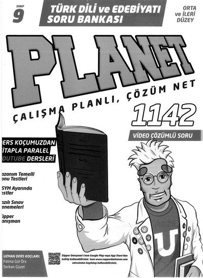 TÜRK DİLİ VE EDEBİYATI SORU BANKASI PLANET ÇALIŞMA PLANLI ÇÖZÜM NET Vega Efsanesi