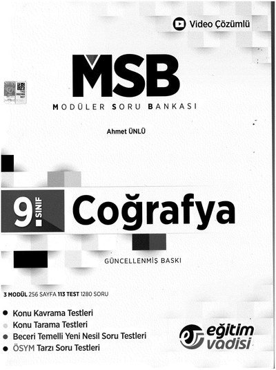 MODÜLER SORU BANKASI COĞRAFYA Vega Efsanesi