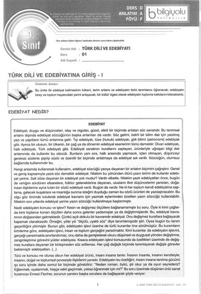 TÜRK DİLİ VE EDEBİYATINA GİRİŞ Vega Efsanesi