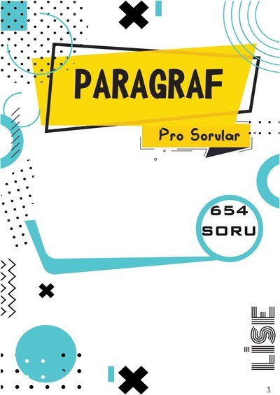 PARAGRAF SORU BANKASI 654 SORU Vega Efsanesi