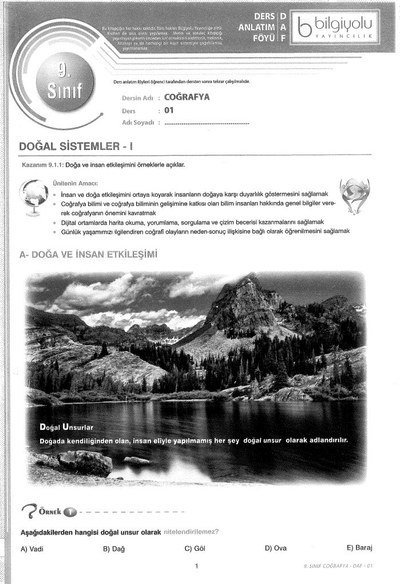 DERS ANLATIM FÖYÜ COĞRAFYA KONU ANLATIM Vega Efsanesi