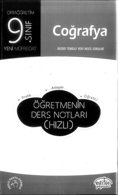 COĞRAFYA BECERİ TEMELLİ YENİ NESİL SORULAR ÖĞRETMENİN DERS NOTLARI (HIZLI) Vega Efsanesi