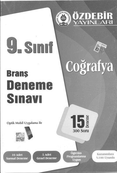 BRANŞ DENEME SINAVI COĞRAFYA 15 DENEME 300 SORU Vega Efsanesi