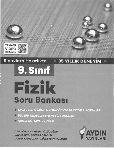 FİZİK SORU BANKASI SINAVLARA HAZIRLIK 35 YILLIK DENEYİM Vega Efsanesi