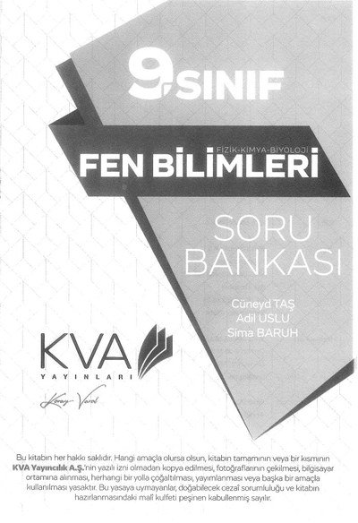 FEN BİLİMLERİ SORU BANKASI Vega Efsanesi