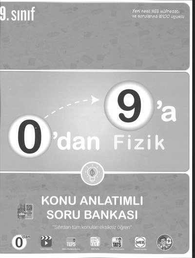 0'DAN 9'A FİZİK KONU ANLATIMLI SORU BANKASI Vega Efsanesi