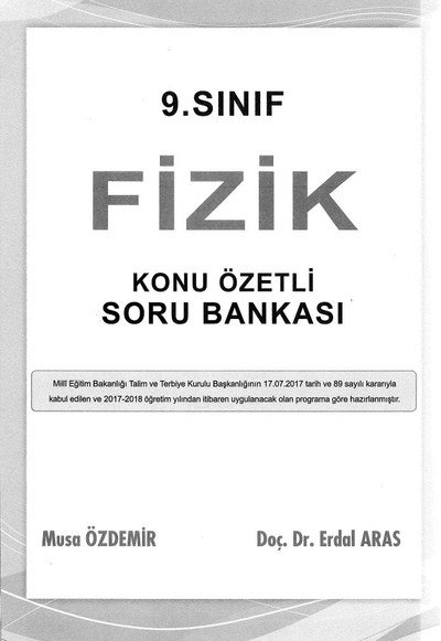 FİZİK KONU ÖZETLİ SORU BANKASI