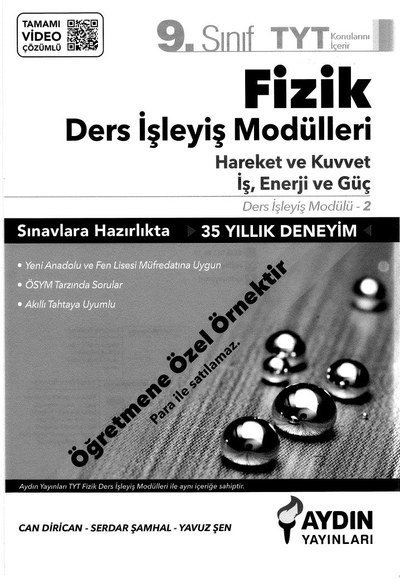 FİZİK DERS İŞLEYİŞ MODÜLLERİ HAREKET VE KUVVET İŞ ENERJİ VE GÜÇ Vega Efsanesi