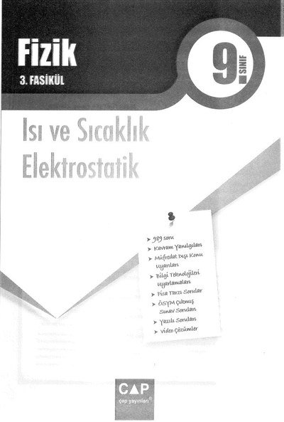 FİZİK 3. FASİKÜL ISI VE SICAKLIK ELEKTROSTATİK