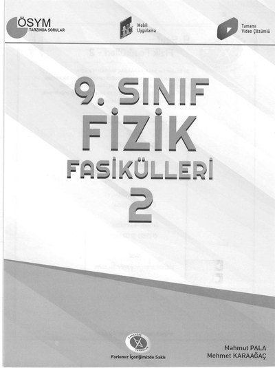 FİZİK FASİKÜLLERİ 2 ÖSYM TARZINDA SORULAR Vega Efsanesi