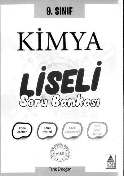 KİMYA LİSELİ SOR UABNKASI KONU ÖZETLERİ Vega Efsanesi