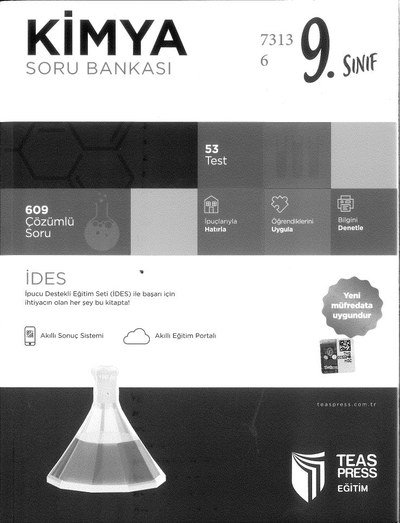 KİMYA SORU BANKASI 609 ÇÖZÜMLÜ SORU Vega Efsanesi