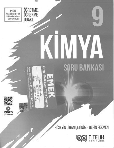 KİMYA SORU BANKASI Vega Efsanesi