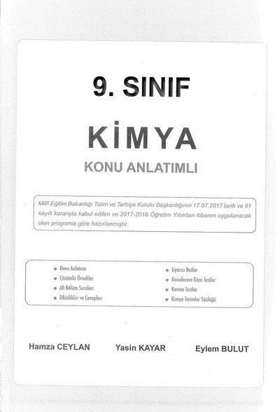 KİMYA KONU ANLATIMLI Vega Efsanesi