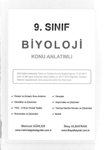 BİYOLOJİ KONU ANLATIMLI Vega Efsanesi