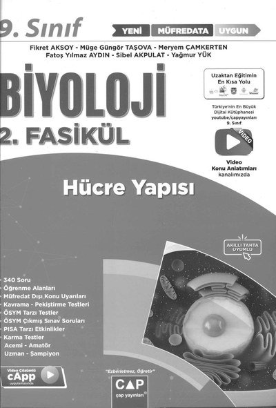 BİYOLOJİ 2. FASİKÜL HÜCRE YAPISI Vega Efsanesi