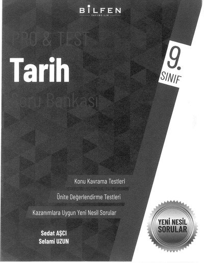 PRO & TEST TARİH SORU BANKASI KONU KAVRAMA TESTLERİ Vega Efsanesi