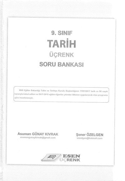 TARİH ÜÇRENK SORU BANKASI Vega Efsanesi