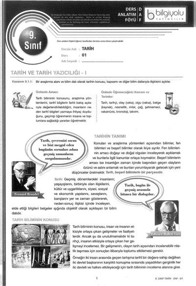 DERS ANLATIM FÖYÜ TARİH Vega Efsanesi