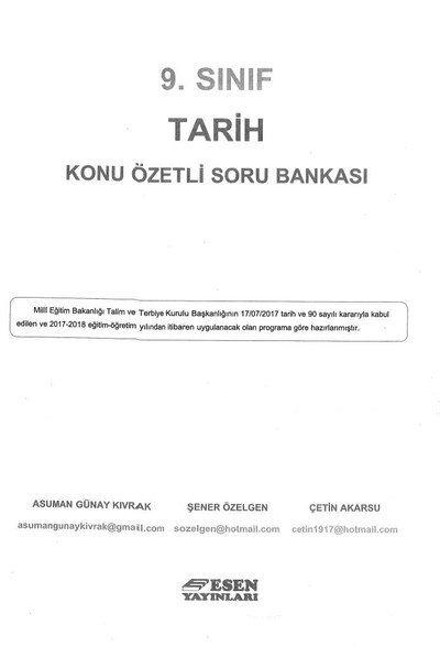 TARİH KONU ÖZETLİ SORU BANKASI Vega Efsanesi