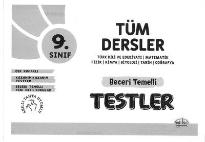 TÜM DERSLER BECERİ TEMELLİ TESTLER Vega Efsanesi